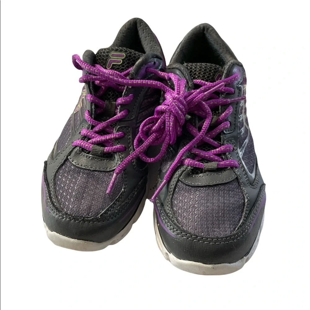 Fila Fresh 3 Women's Gray/Purple Athletic Shoe,Size 7